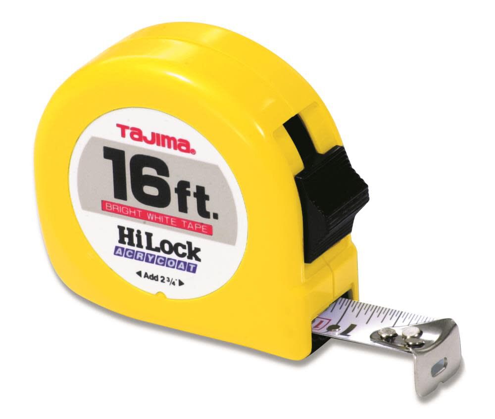 16 Ft. Carpenter Scale Tape Measure with 1 In. Steel Blade HL-16BW