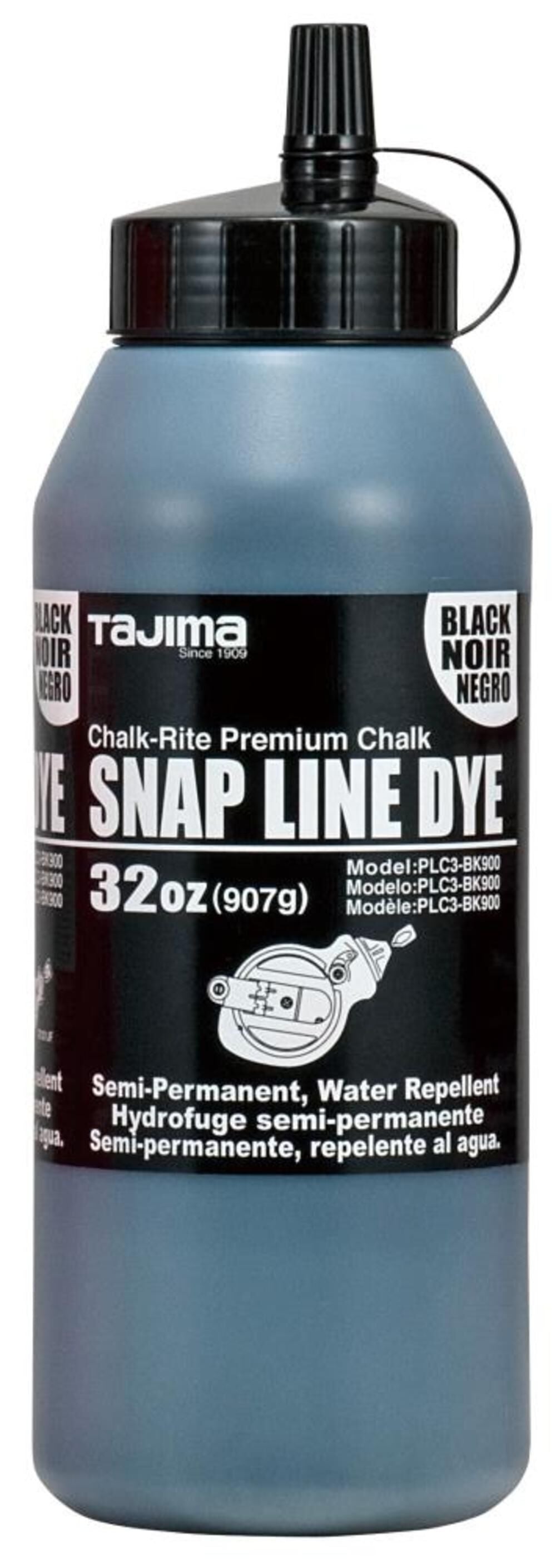 Black Snap Line Powder Dye 32 oz PLC3-BK900