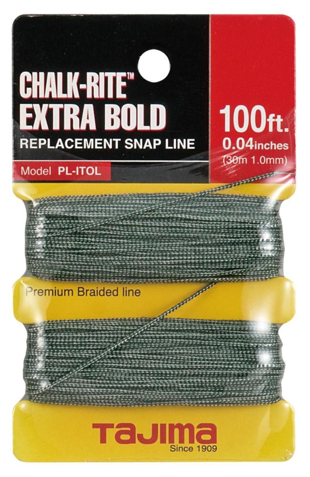 CHALK-RITE Premium Grade Extra Bold Nylon Replacement Line 1 mm Thick 100 Ft. PL-ITOL