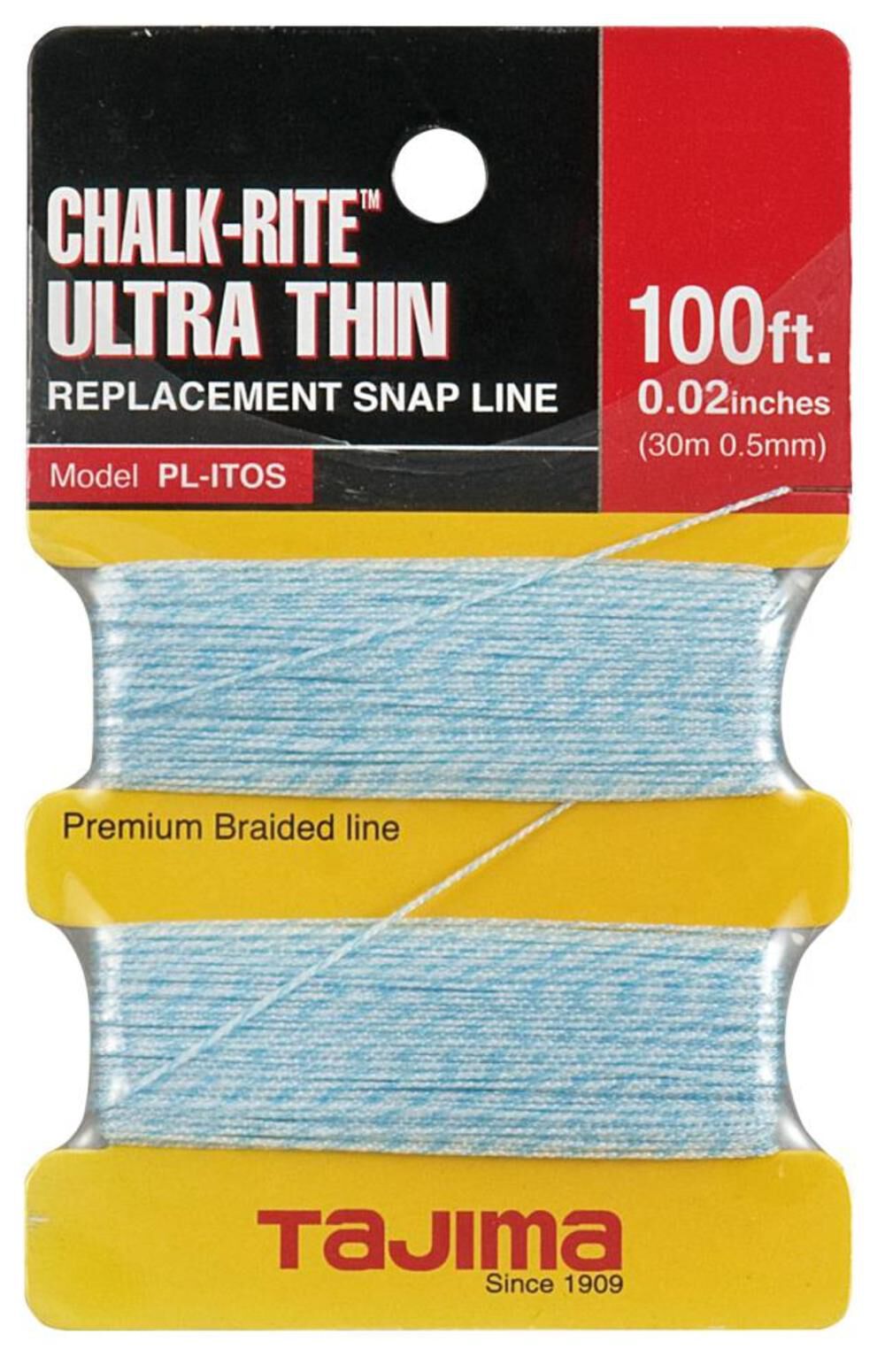 CHALK-RITE Premium Grade Ultra Thin Nylon Replacement Line 0.5 mm Thick by 100 Ft. PL-ITOS