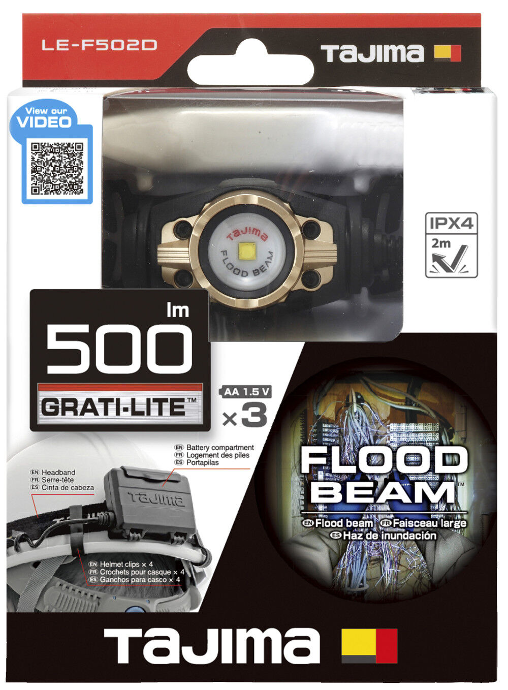 GRATI-LITE F Series Headlamp Work Light LED Detachable LE-F502D