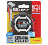 GS LOCK Measuring Tape 16' x 1in with Compatible Clip GS-C16/5MBW