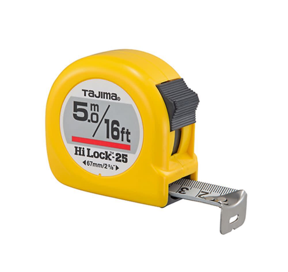 Hi-lock Tape Measure With Standard And Metric Scale 16'   5m Hl-16 5mb 