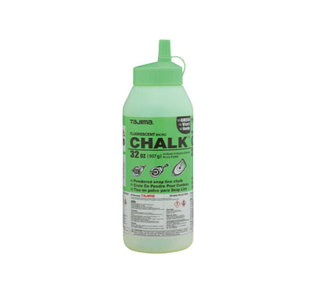 Micro Chalk Powdered Snap Line Chalk Fluorescent Green 32oz PLC2-FG900