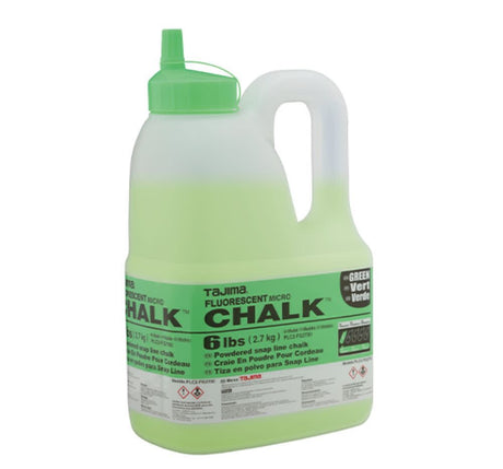 Micro Chalk Powdered Snap Line Chalk Fluorescent Green 6 lbs PLC2-FG2700