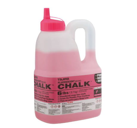 Micro Chalk Powdered Snap Line Chalk Fluorescent Pink 6 lbs PLC2-FP2700