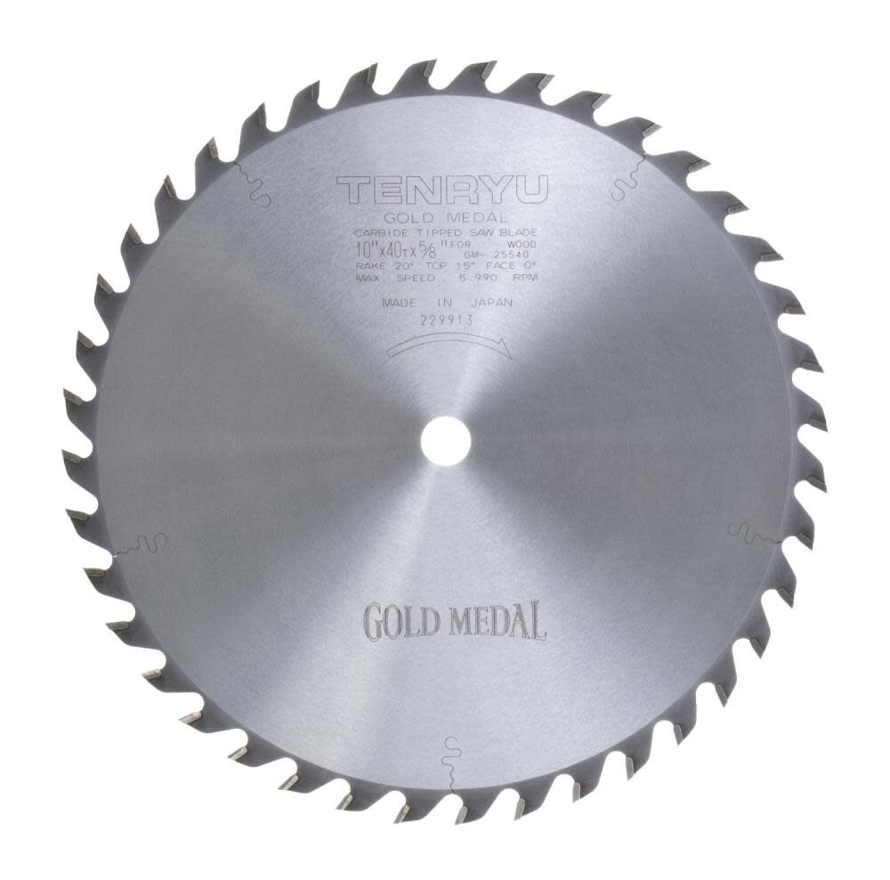 10In x 40CT Table Saw Blade GM-25540