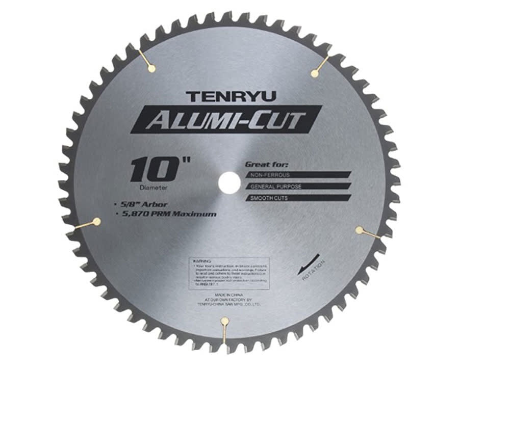 10in x 80T x 5/8in Arbor Alumi-Cut Table/Miter Saw Blade AC-25580DN