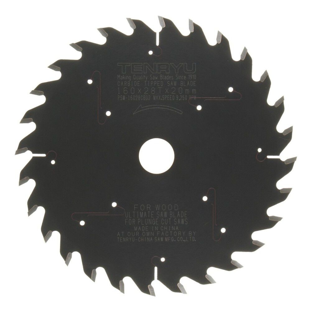 160 mm x 28T PTFE Coated Plunge Cut Saw Blade PSW-16028CBD2T