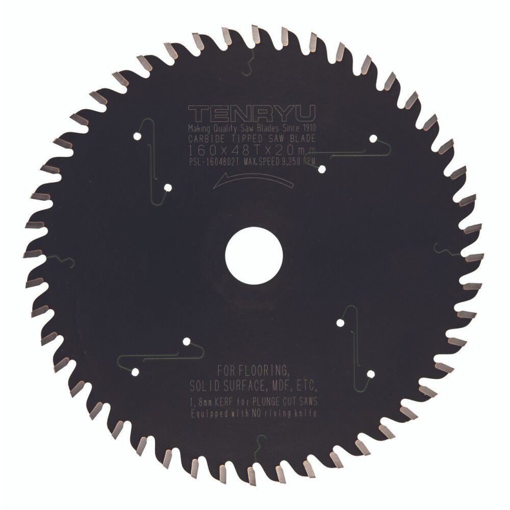 160 mm x 48T PTFE Coated Plunge Cut Saw Blade PSL-16048D2T