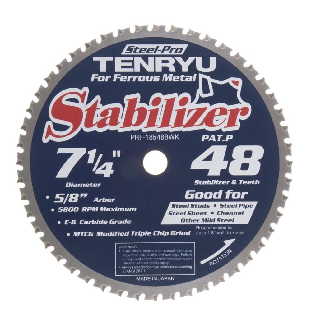 7-1/4In x 48CT Metal Steel-Pro Stabilizer Series Blade PRF-18548BWK