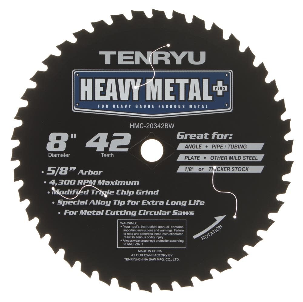 8In x 42T MTCG Heavy Metal Saw Blade HMC-20342BW