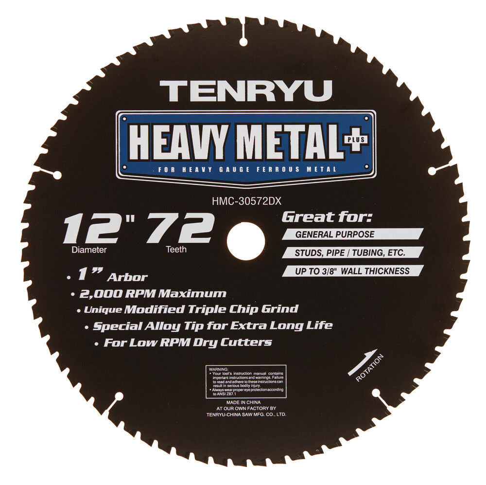 Heavy Metal Plus 12 Inch x 72T General Purpose Blade HMC-30572DX