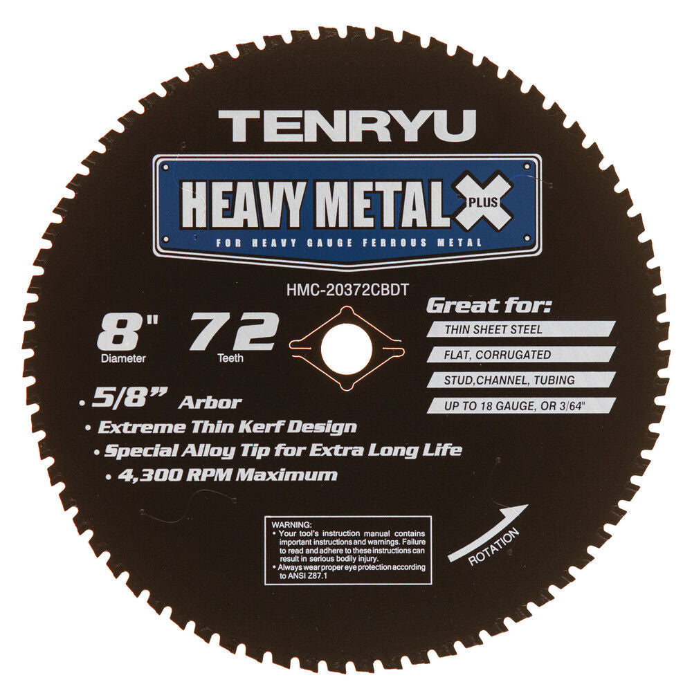 Heavy Metal Plus 8 Inch x 72T Roofing/Siding Blade HMC-20372CBDT