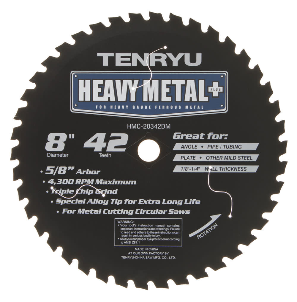 Heavy Metal Plus 8in x 42T 5/8in Arbor HMC-20342DM