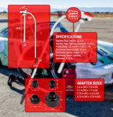 XL Battery Powered Fuel Transfer Pump with Extended Hoses 20066