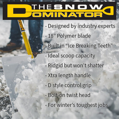 Snowplow 18in The Snow Dominator Shovel 50588