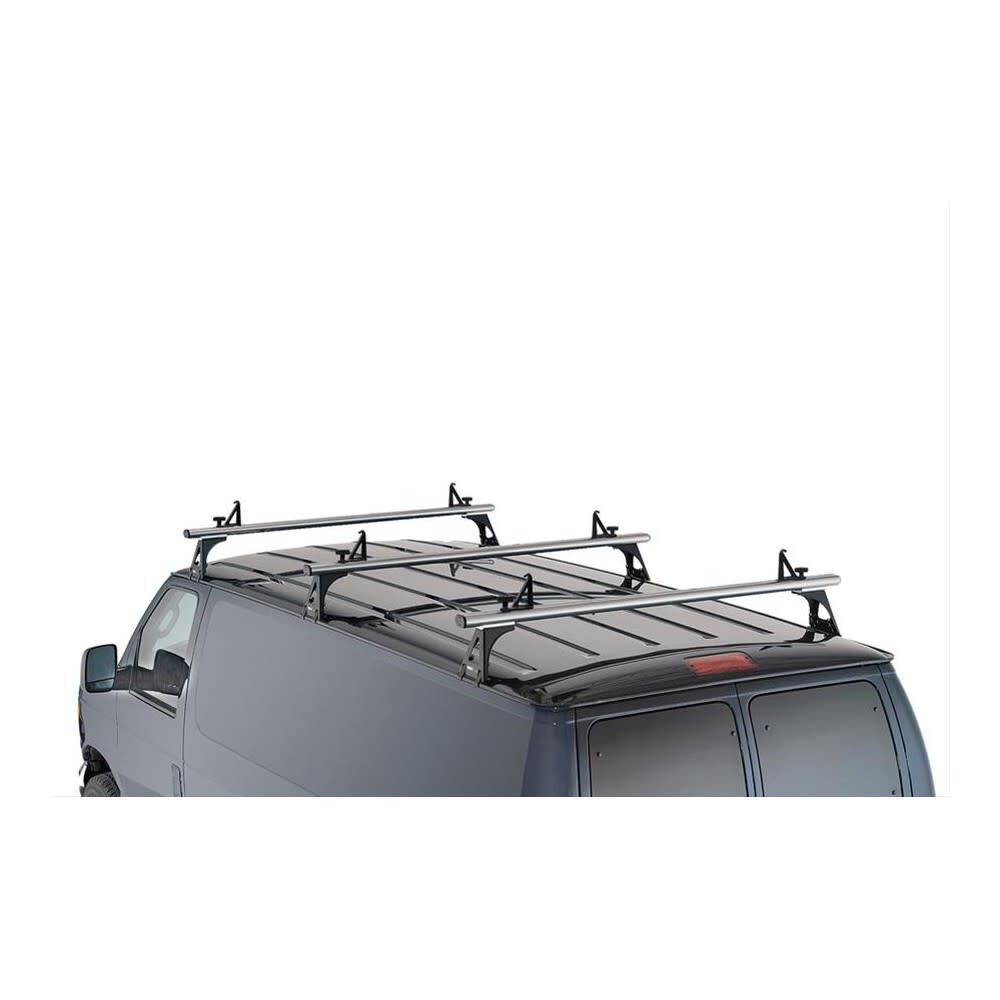 750 Lbs Silver Aluminum 3-Bar TracRac Van Rack 29056XT