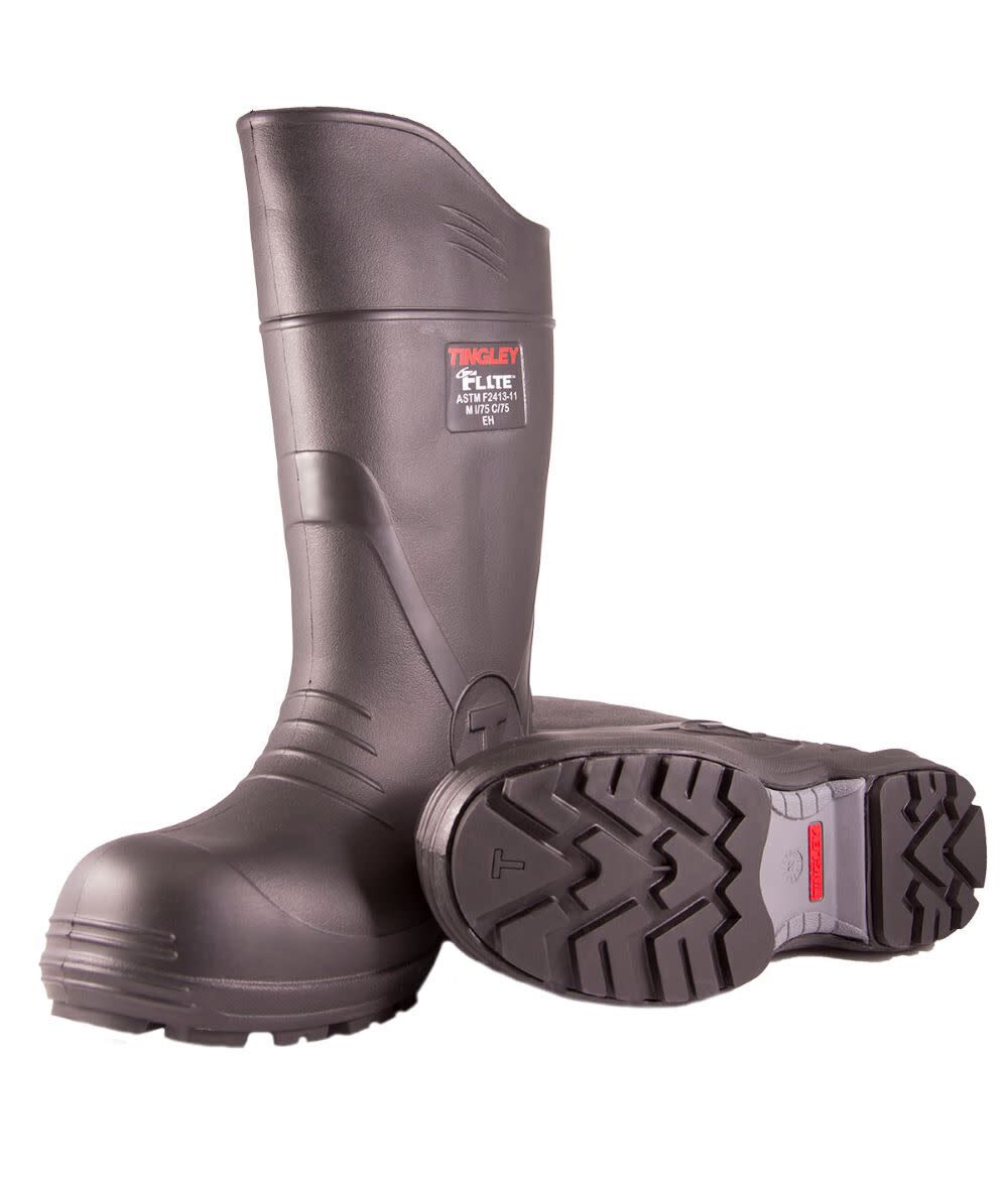 Flite Safety Toe Knee Boot with Cleated Outsole Mens Size 10 27251.1