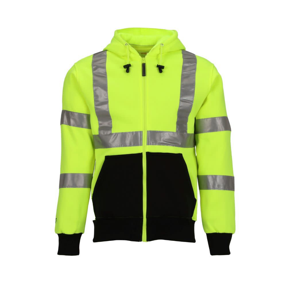 Job Sight Zip-Up Hoodie Hi-Vis 3X S78122.3X