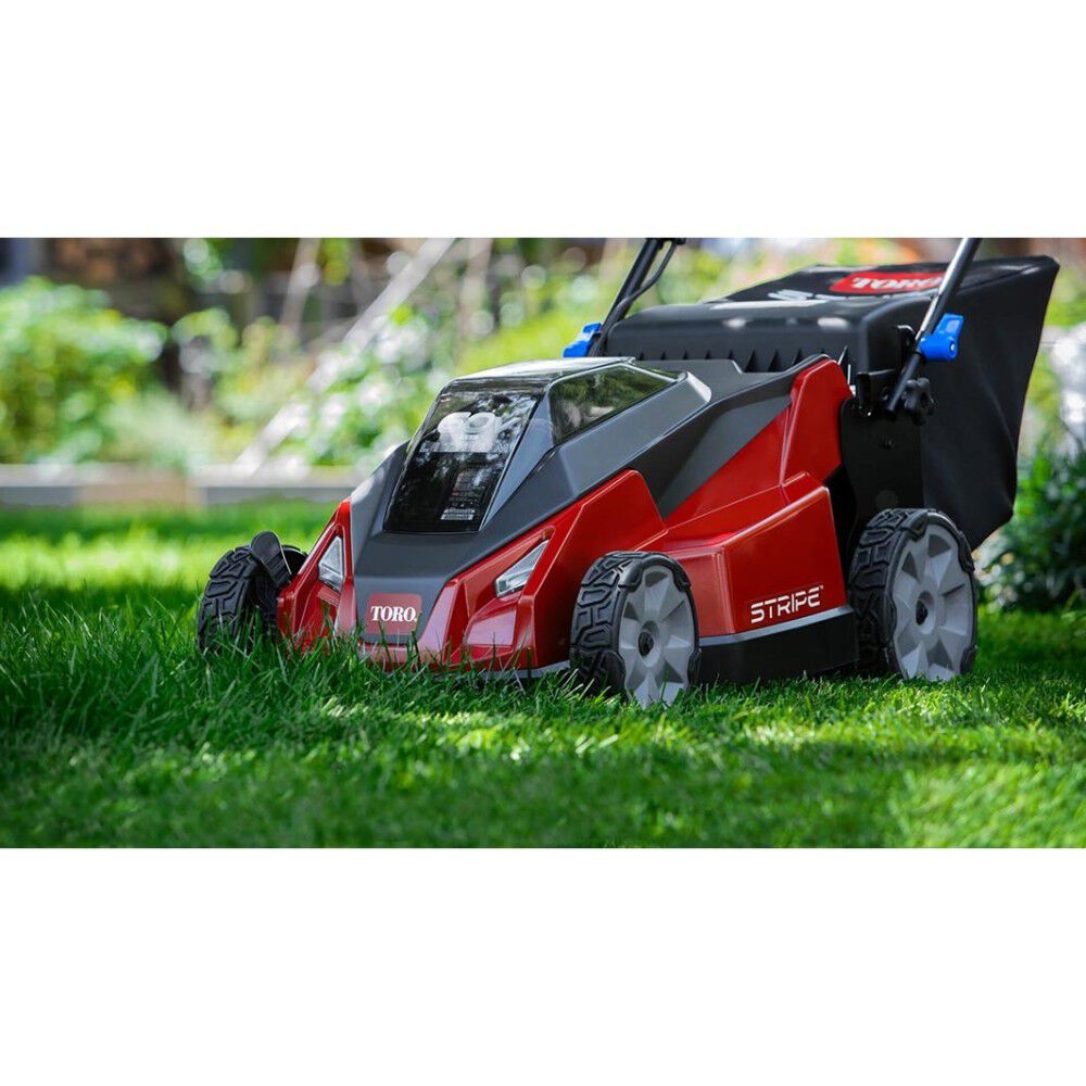 Stripe 60-volt Max 21-in Cordless Self-propelled Lawn Mower 6 Ah (1-Battery and Charger Included) 21621