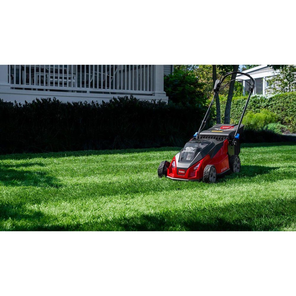 Stripe 60-volt Max 21-in Cordless Self-propelled Lawn Mower 6 Ah (1-Battery and Charger Included) 21621