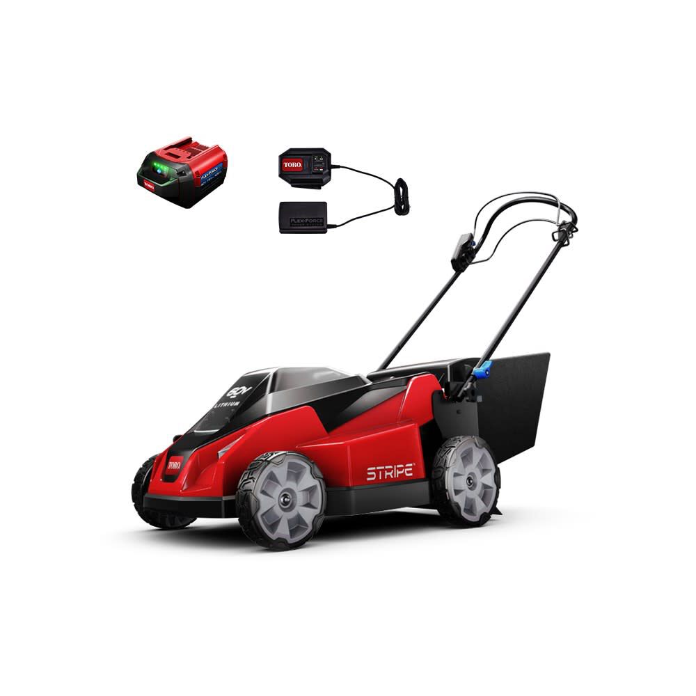 Stripe 60-volt Max 21-in Cordless Self-propelled Lawn Mower 6 Ah (1-Battery and Charger Included) 21621