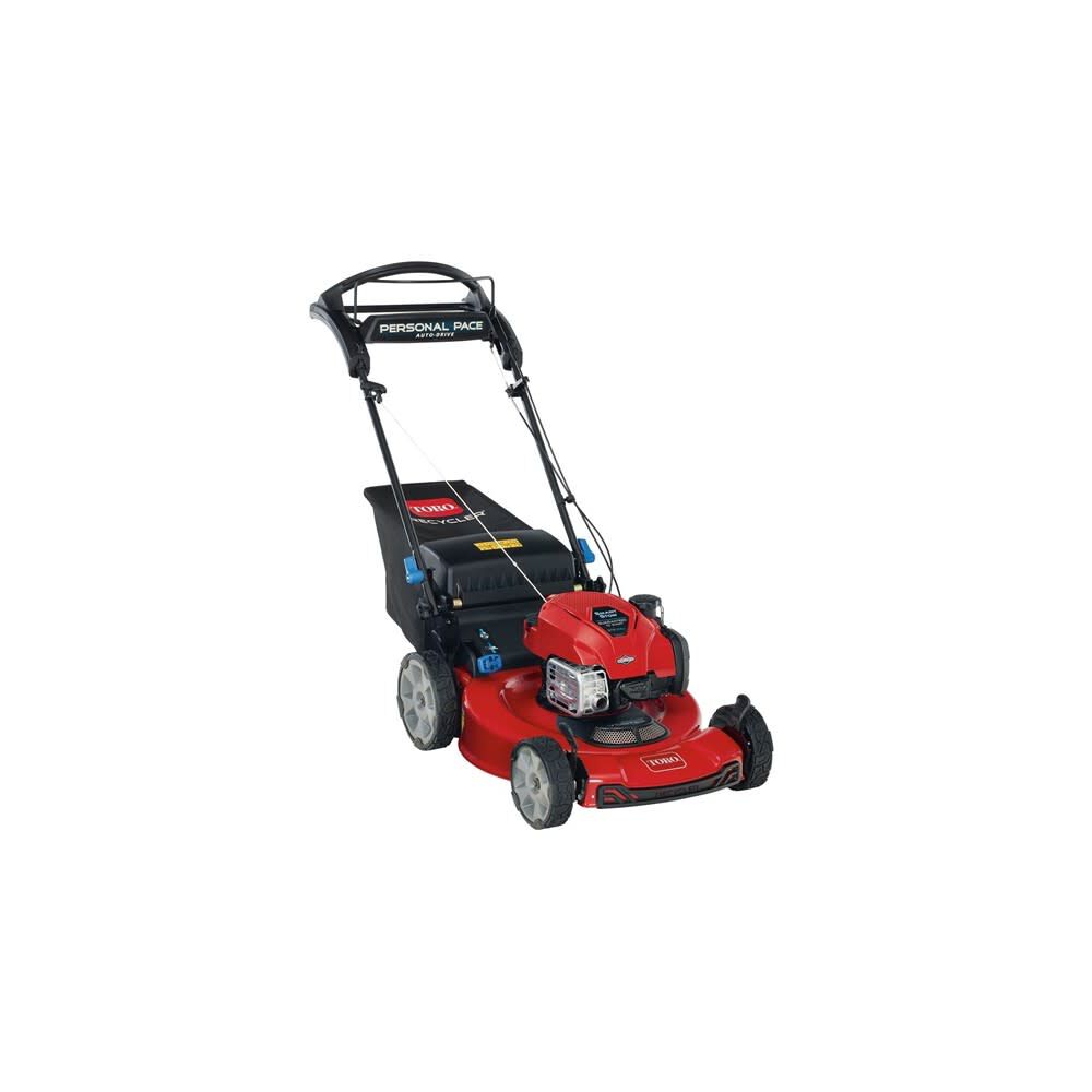 SMARTSTOW Personal Pace Auto Drive Lawn Mower with Bagger 22in 21465