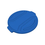 20 Gallon Round Trash Can Lid Blue RND20-L0705