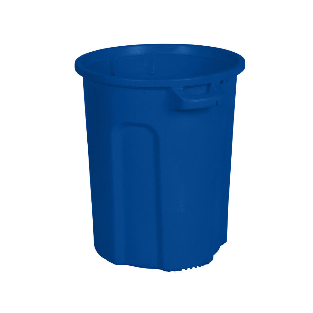 20 Gallon Round Trash Can with Lift Handle Blue RND20-B0705