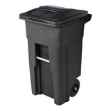 32 Gallon Blackstone Trash Can with Quiet Wheels and Attached Lid ANA32-10767