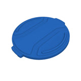 32 Gallon Round Trash Can Lid Blue RND32-L0705