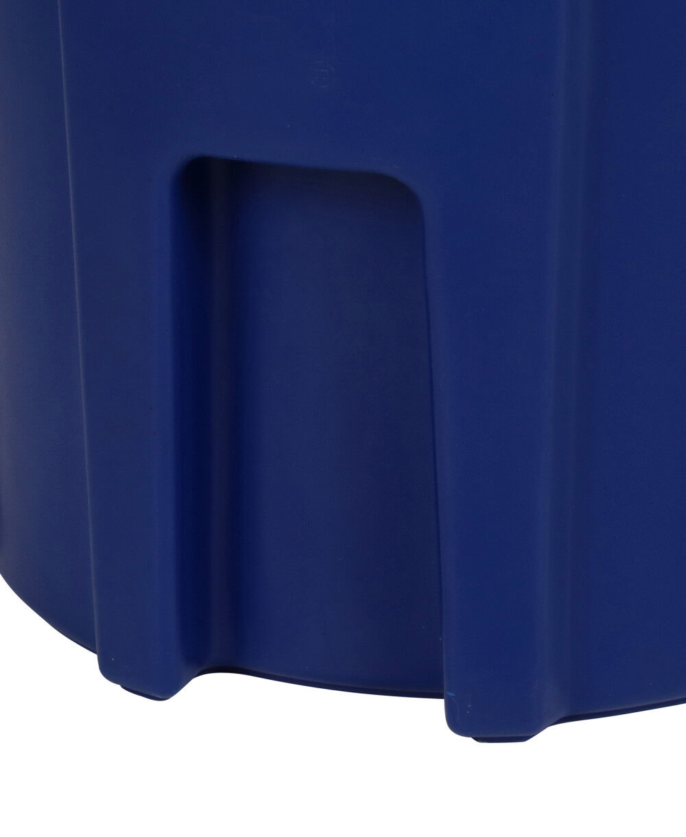 32 Gallon Round Trash Can with Lift Handle Blue RND32-B0705