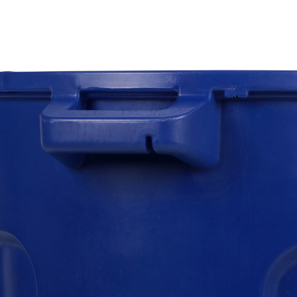 32 Gallon Round Trash Can with Lift Handle Blue RND32-B0705