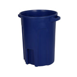 32 Gallon Round Trash Can with Lift Handle Blue RND32-B0705