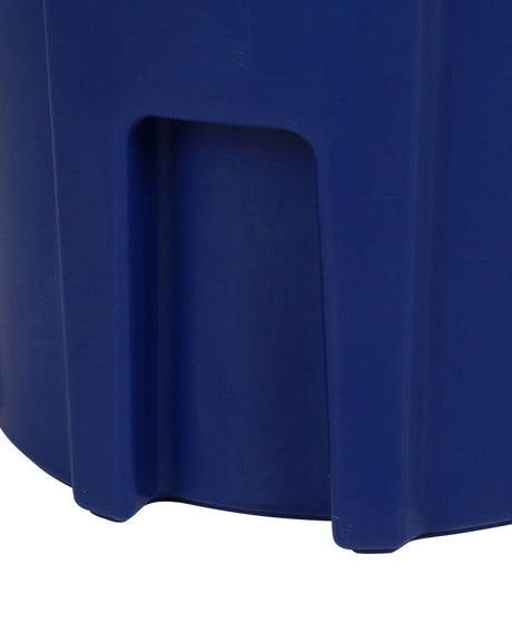 44 Gallon Round Trash Can with Lift Handle Blue RND44-B0705