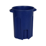 44 Gallon Round Trash Can with Lift Handle Blue RND44-B0705