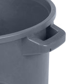 44 Gallon Round Trash Can with Lift Handle Dark Gray Granite RND44-B0149