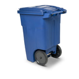 48 Gallon Trash Can with Smooth Wheels and Lid ANA48-00BLU