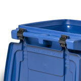 48 Gallon Trash Can with Smooth Wheels and Lid ANA48-00BLU