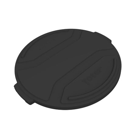 55 Gallon Round Trash Can Lid Black RND55-L0200