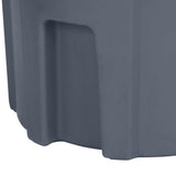 55 Gallon Round Trash Can with Lift Handle Dark Gray Granite RND55-B0149