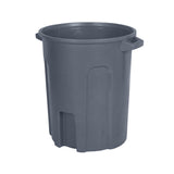 55 Gallon Round Trash Can with Lift Handle Dark Gray Granite RND55-B0149