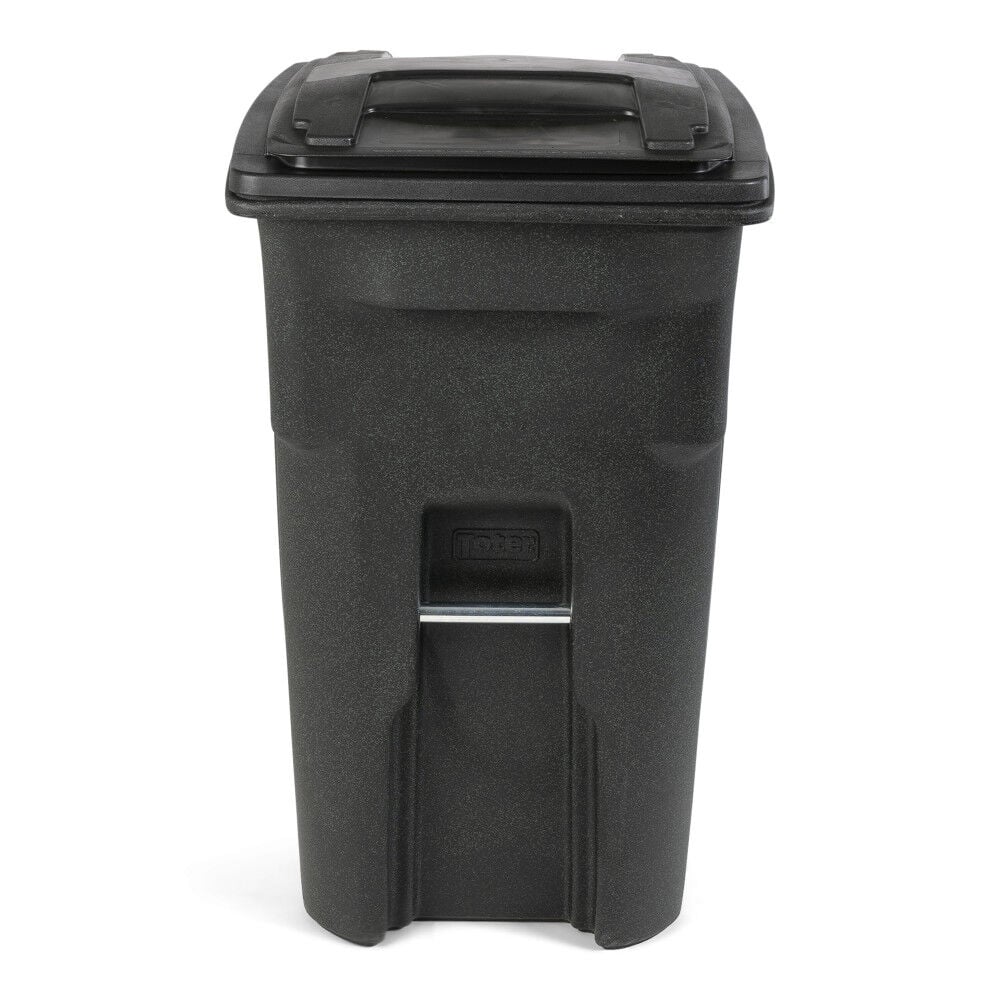 64 Gallon Trash Can Greenstone with Quiet Wheels and Lid ANA64-54480