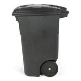 64 Gallon Trash Can Greenstone with Quiet Wheels and Lid ANA64-54480