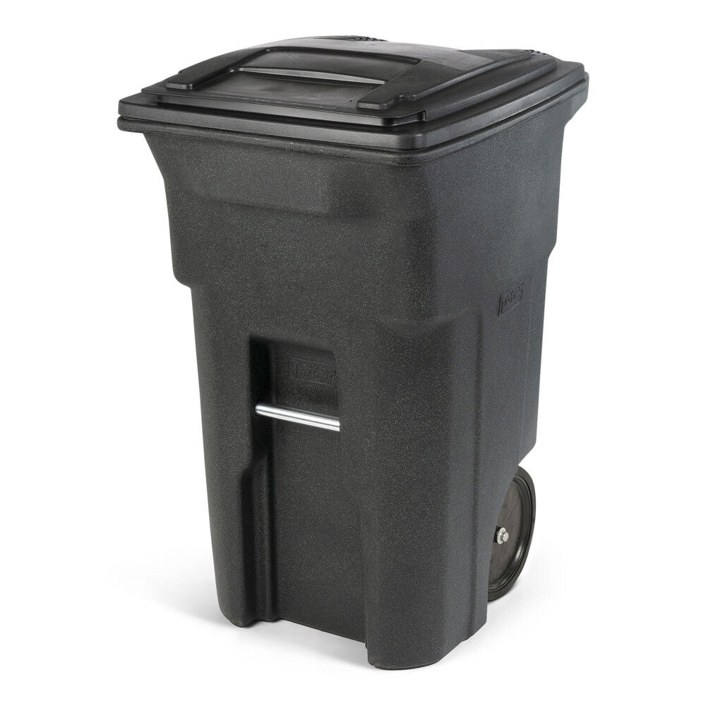 64 Gallon Trash Can Greenstone with Quiet Wheels and Lid ANA64-54480