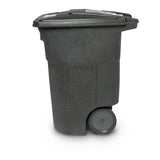 96 Gallon Trash Can with Smooth Wheels and Lid ANA96-00BKS