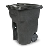 96 Gallon Trash Can with Smooth Wheels and Lid ANA96-00BKS