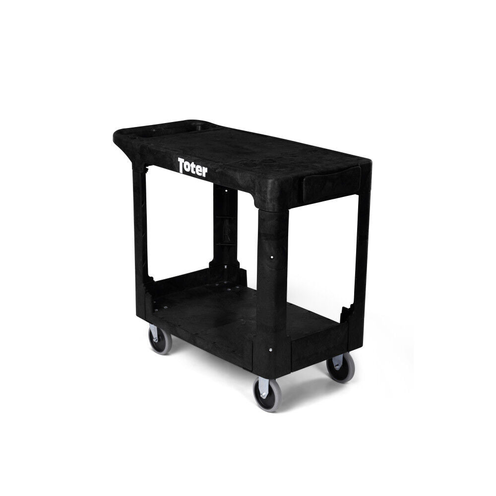 Material Handling Utility Cart with Flat Top and Straight Handle UCF00-S0001