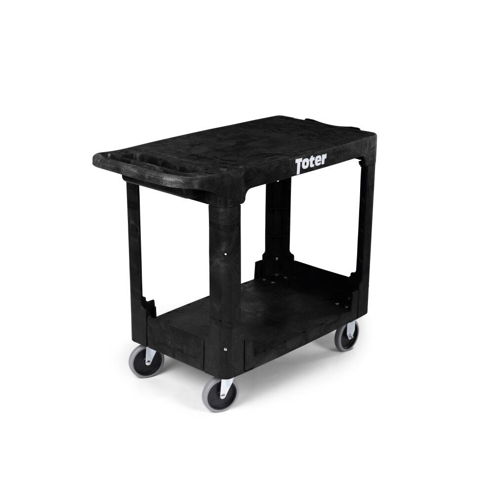 Material Handling Utility Cart with Flat Top and Straight Handle UCF00-S0001